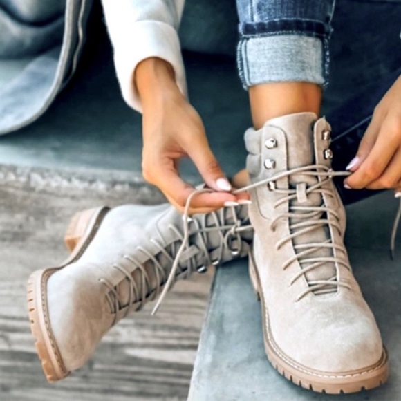 VICI Faux Suede Lace Up Boot - Picture 8 of 8